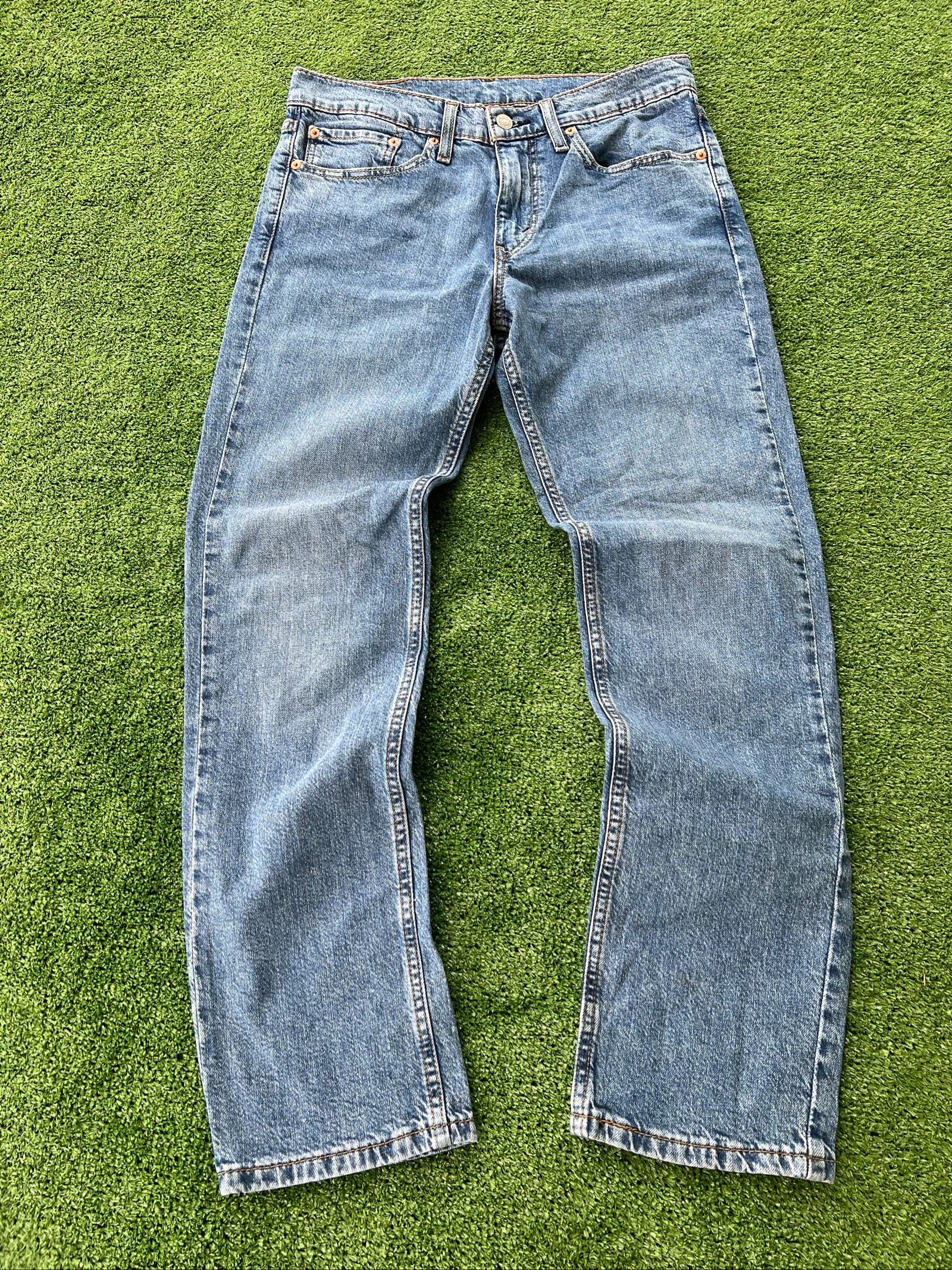 Levi’s 511 Slim Fit Jeans Lichtblauw Gewassen Denim Vintage Stijl Heren W31 L30 – photo 5
